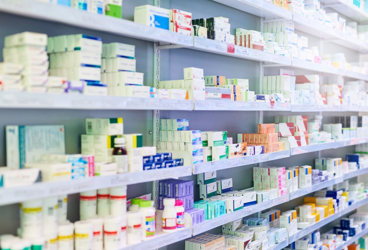 Pharmaceutical shelves. 